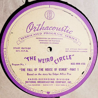 The Weird Circle radio show transcription
